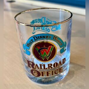 2026 Disney Parks Walt Disney World Railroad Office Short Drinking Glass New